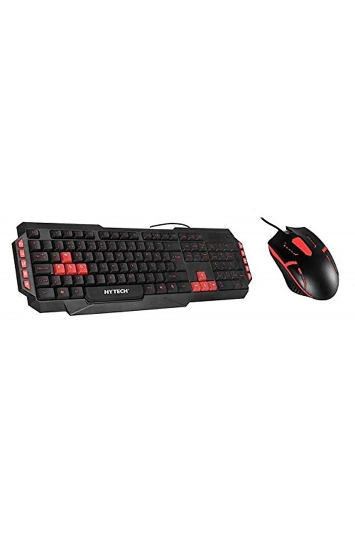 HYTECH HKM-58 GAMY PLUS USB COMBO Oyuncu Q Trk KIRMIZI TUŞLU Siyah KLAVYE MOUSE