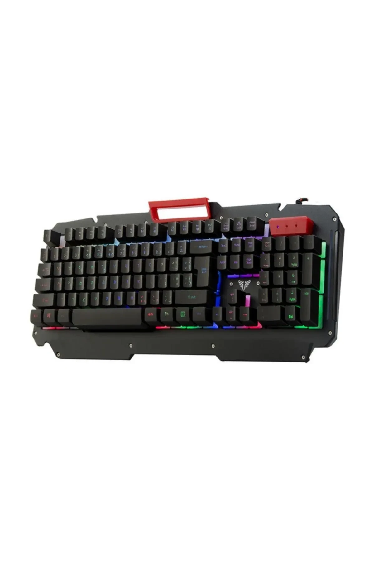 EVEREST KB-R800 METAFOR USB RAİNBOW AYDINLATMALI Q Trk METAL YÜZEY Siyah GAMING