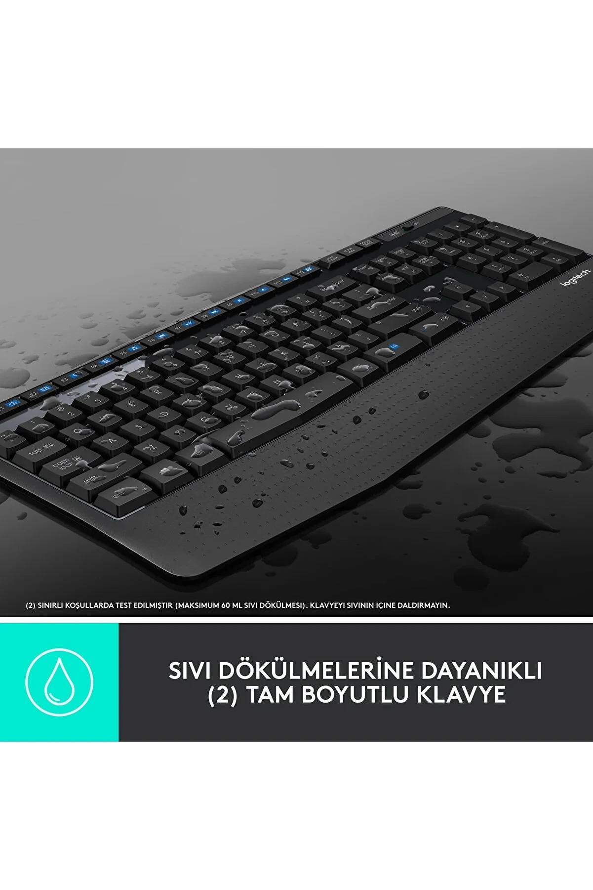 LOGITECH MK345 Kablosuz Q Trk WİRELESS COMBO Siyah Set