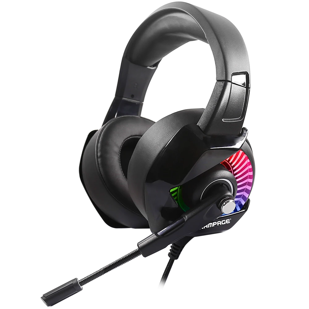 SNOPY RAMPAGE TYPHOON RM-K66 Siyah USB 7,1 VERSİON RGB LEDLİ OYUN Mikrofonlu Kul